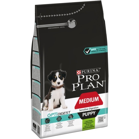 Purina Pro Plan сухой корм для щенков средних пород с чувствительным пищеварением с ягненком и рисом - 1.5 кг фото 2