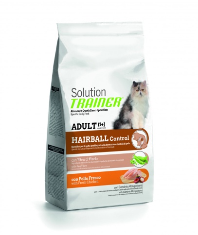 Trainer Solution Hairball With Fresh Chicken для кошек для выведения шерсти со свежей курицей - 1.5 кг фото 1