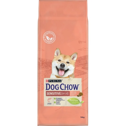 Purina Dog Chow Sensitive для собак с чувствительным пищеварением с лососем - 14 кг фото 2