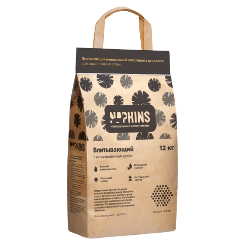 Наполнитель Napkins впитывающий с активированным углем, 17.91 л фото 1