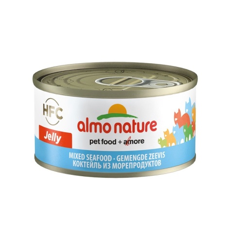 Almo Nature Legend Adult Cat Mixed Seafood консервированный корм с цельными кусочками морепродуктов в бульоне для взрослых кошек - 70 г фото 2