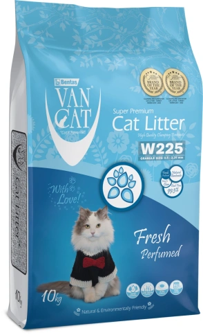 Van Cat комкующийся наполнитель без пыли с ароматом Весенней свежести Fresh, 10 кг фото 1