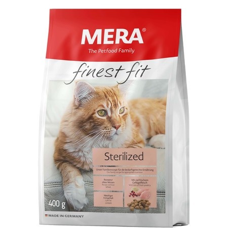 Mera Finest Fit Sterilized сухой корм для стерелизованных кошек с курицей - 400 г фото 1