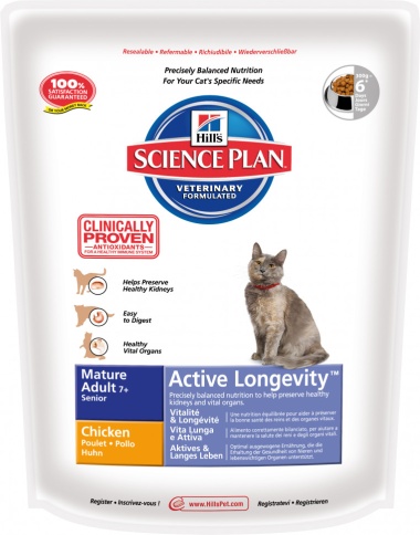 Hill's (0.3 кг) Science Plan Feline Mature Adult 7+ Active Longevity Chicken фото 1
