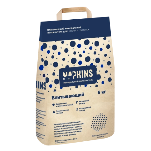 Наполнитель Napkins впитывающий, 12л фото 1