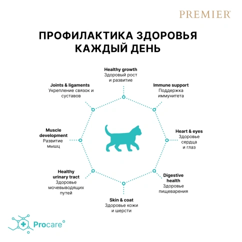 Сухой корм Premier Cat Turkey Kitten для котят свежее мясо индейка, 400 г фото 4