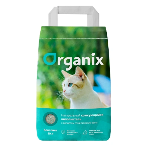 Наполнитель Organix комкующийся с ароматом атлантический бриз, 16 л фото 1