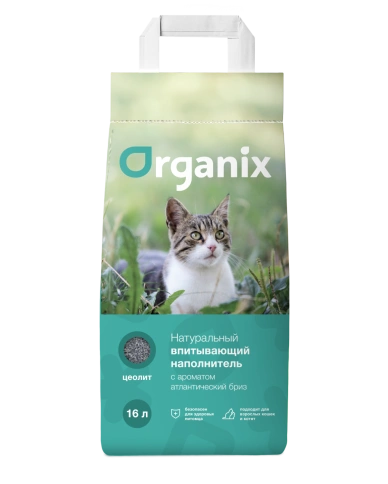 Наполнитель Organix впитывающий для кошачьего туалета, с ароматом атлантический бриз, 16 л фото 1