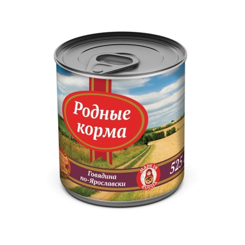 Родные Корма Говядина по-Ярославски для собак - 525 г фото 2