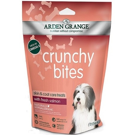 Лакомство Arden Grange Crunchy Bites для собак с лососем - 225 г фото 1