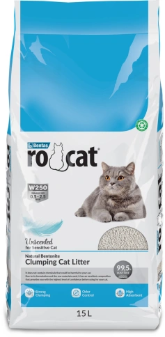 Наполнитель Ro Cat комкующийся без пыли "Натуральный", 12.75 кг фото 1