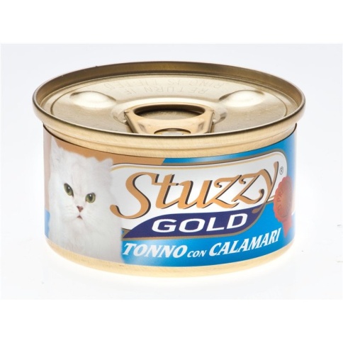 Stuzzy Gold для кошек с тунцом и кальмарами в собственном соку - 85 г фото 2