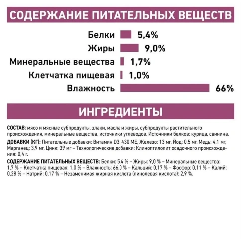 Диетический влажный корм Royal Canin Renal для собак при заболеваниях почек, паштет, банка, 410 г фото 5