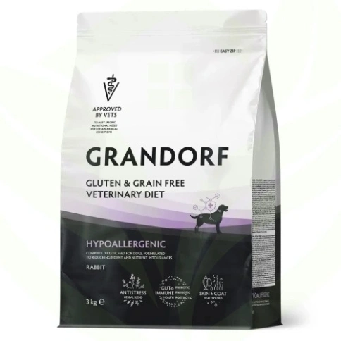 Сухой корм Grandorf Veterinary Diet кролик гипоаллергенный для собак при пищевой аллергии, 3 кг фото 9