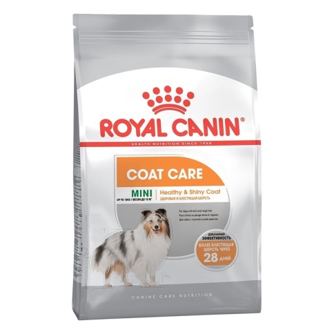 Сухой корм Royal Canin Mini Coat Care для собак мелких пород с тусклой и сухой шерстью - 3 кг фото 1