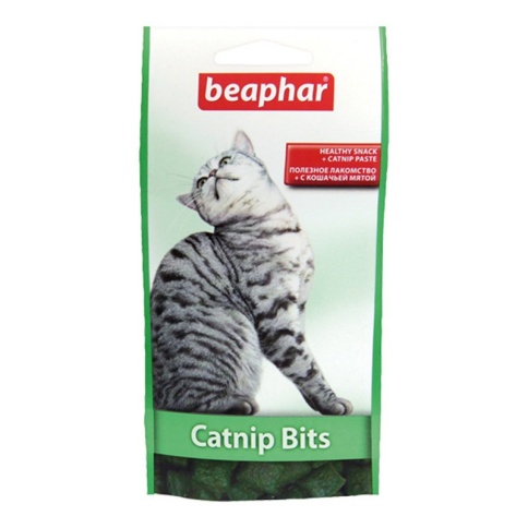 Beaphar Catnip Bits Подушечки для кошек с кошачьей мятой 35г*35 шт фото 2
