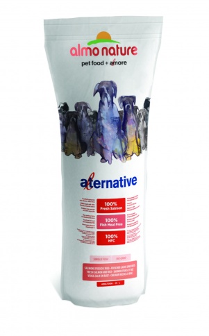 Almo Nature Alternative Fresh Salmon & Rice M-L со свежим лососем и рисом для собак средних и крупных пород - 9,5 кг фото 1