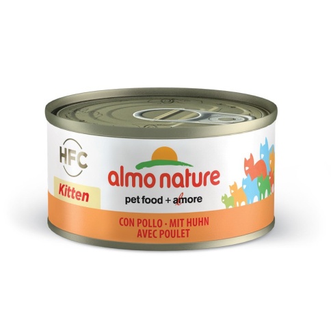 Almo Nature Legend Kitten Chicken консервированный корм с цельными кусочками курицы в бульоне для котят - 70 г фото 2