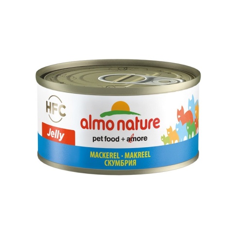 Almo Nature Legend Adult Cat Mackerel консервированный корм с цельными кусочками макрели в бульоне для взрослых кошек - 70 г фото 1