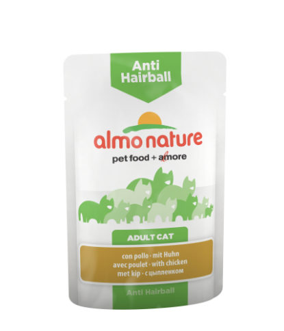 Almo Nature Functional Adult Cat Anti-Hairball with Chicken консервы с курицей для вывода шерсти у взрослых кошек - 70 г фото 1