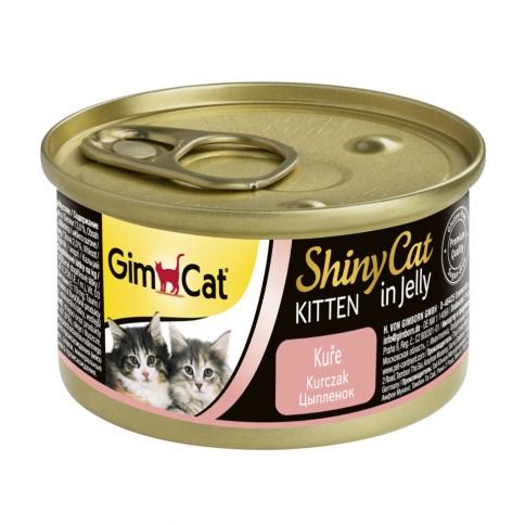 Gimborn GimCat ShinyCat влажный корм для котят из цыпленка - 70 г фото 1