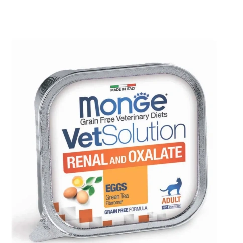 Влажный корм Monge VetSolution Cat Renal and Oxalate диета для кошек при заболеваниях почек, 100 г фото 1