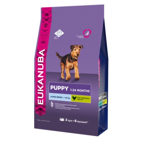 Eukanuba сухой корм для щенков крупных пород с курицей - 3 кг фото 2