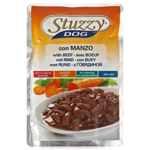 Stuzzy Dog для собак в паучах с говядиной в соусе - 100 г фото 2