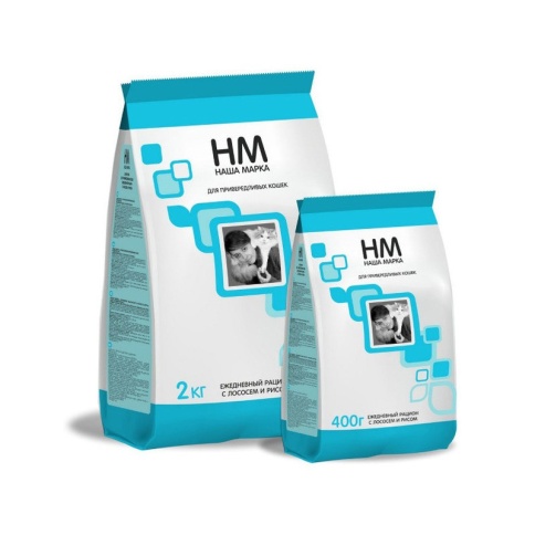 Наша Марка сухой корм для привередливых кошек с лососем и рисом 2 кг фото 1