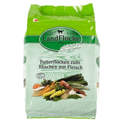 Dr. Alder's Landflocke для взрослых собак с чувствительным пищеварением с зерновыми, дикими травами, яблоком и овощами - 7.5 кг фото 2