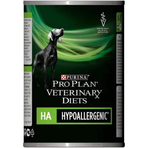 Pro Plan Veterinary Diets HA консервы для щенков и взрослых собак, для снижения непереносимости ингредиентов - 400 г фото 1