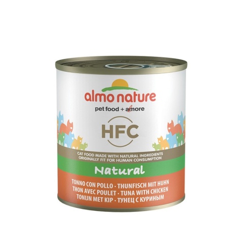 Almo Nature Classic Adult Cat Chicken & Tuna консервы для взрослых кошек с курицей и тунцом - 280 г фото 2