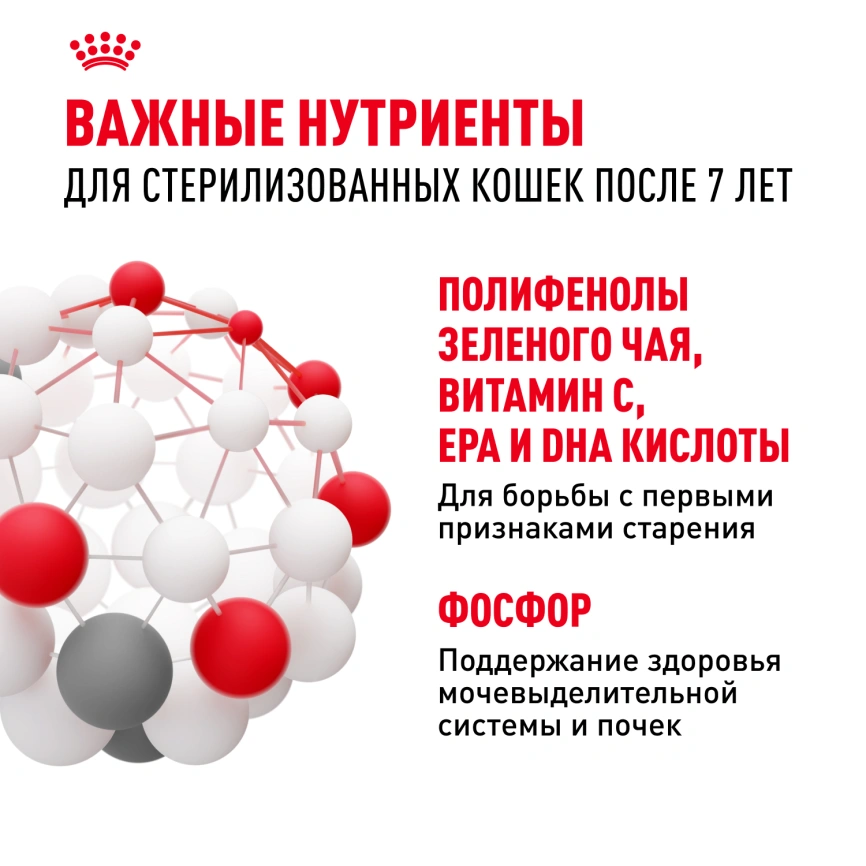 Сухой корм Royal Canin Sterilised 7+ для стерилизованных кошек и кастрированных котов, 3.5 кг фото 5