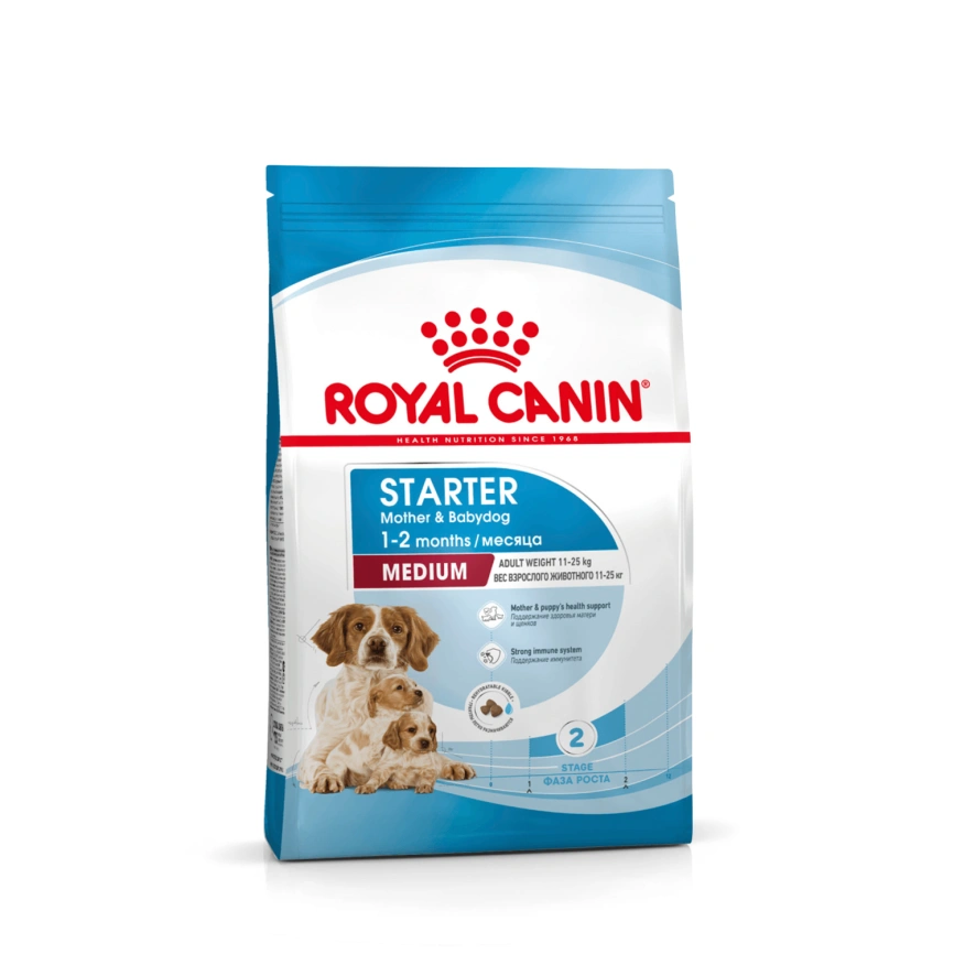 Сухой корм Royal Canin Medium Starter Mother & Babydog для щенков и кормящих сук, 4 кг фото 10