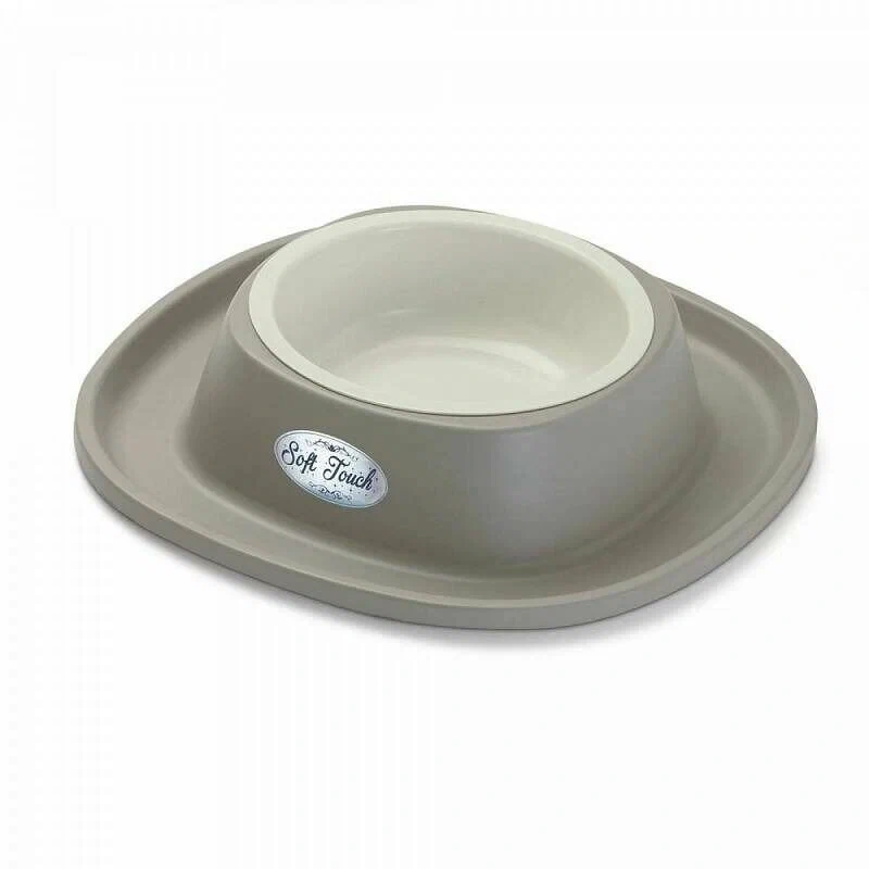 Пластиковая миска Georplast Soft Touch для животных на подставке, 0,6 л фото 1