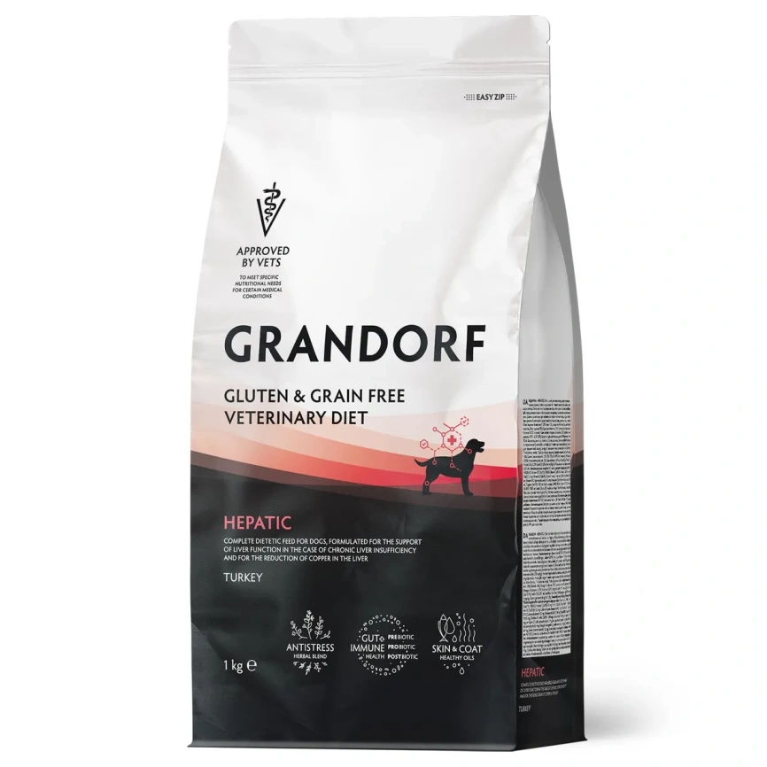 Сухой корм Grandorf Veterinary Hepatic для собак при заболеваниях печени, 1 кг фото 1