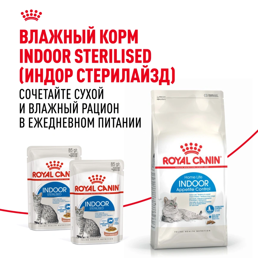 Сухой корм Royal Canin Indoor Appetite Control для кошек, 400 г фото 8