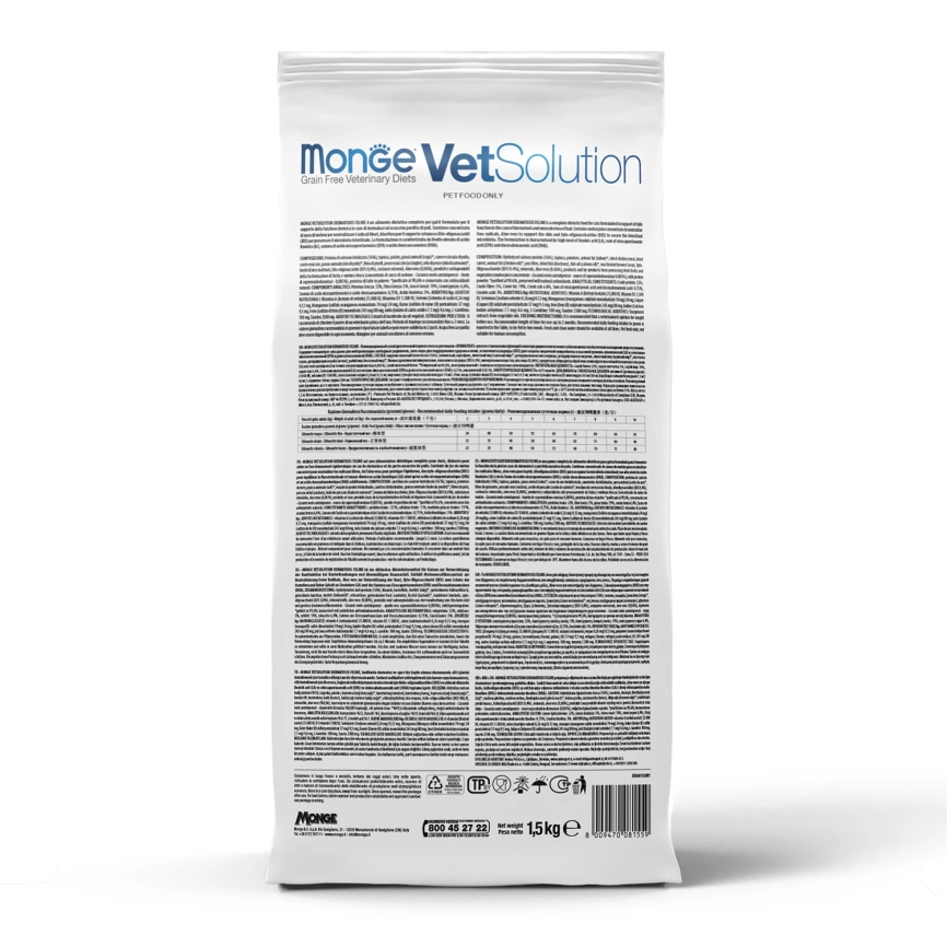 Диетический корм Monge VetSolution Cat Obesity для кошек, при избыточном весе, 1,5 кг фото 6