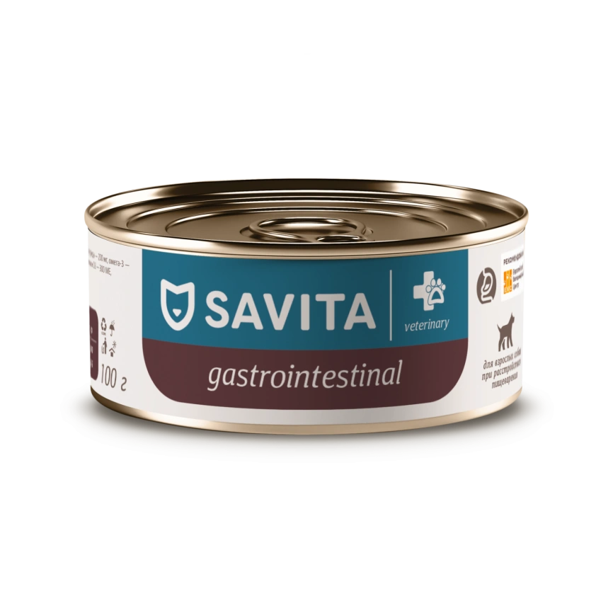Влажный корм SAVITA Preventive Line Gastrointestinal для взрослых собак при расстройствах пищеварения, 100 г фото 1