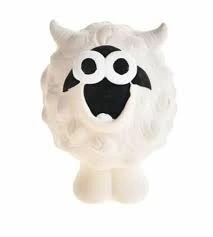 Игрушка Homepet Bubble «Барашек» для собак, с пищалкой фото 1