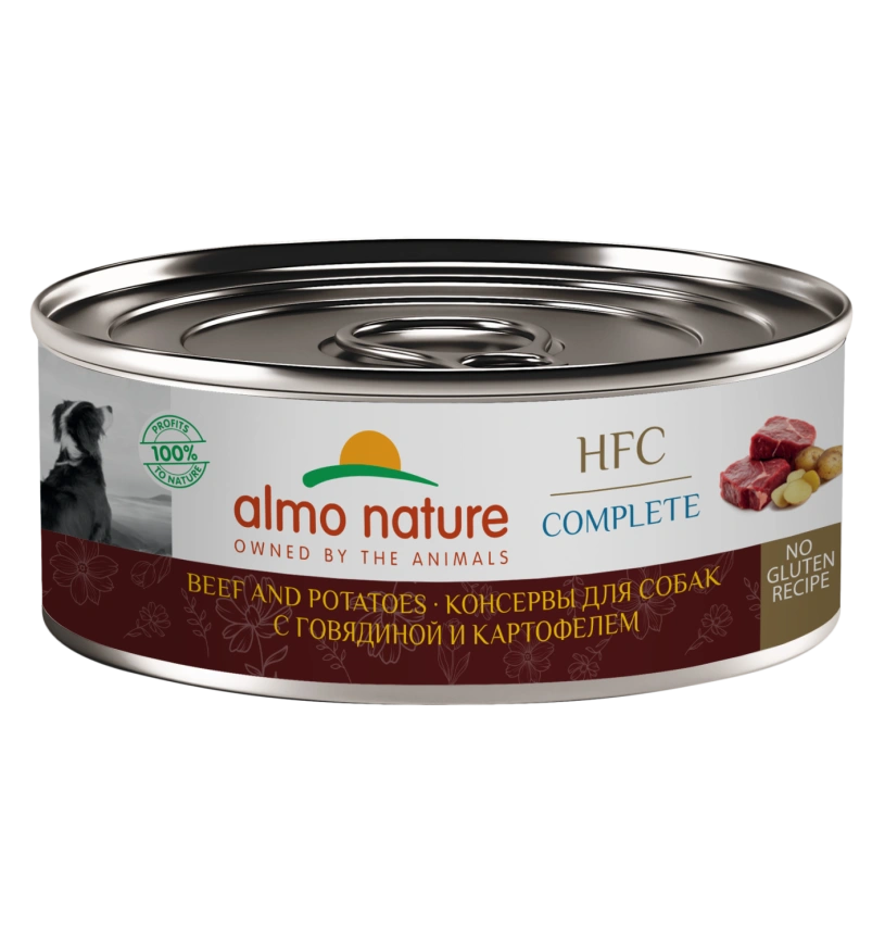 Влажный корм Almo Nature для собак с говядиной и картофелем, 100 г фото 1