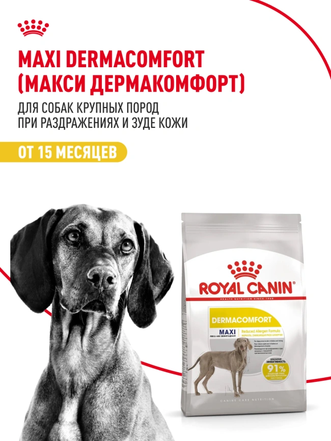 Сухой корм Royal Canin Maxi Dermacomfort для собак, 10 кг фото 13
