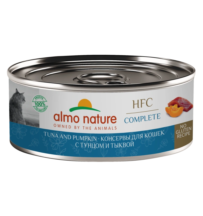Влажный корм Almo Nature для кошек с тунцом и тыквой, 100 г фото 1