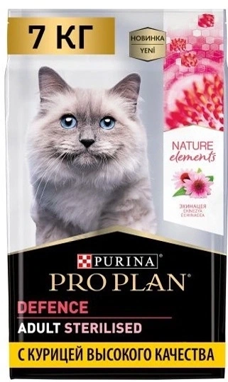 Сухой корм PRO PLAN Nature Elements Chicken для взрослых стерилизованных кошек и кастрированных котов, с высоким содержанием курицы, 7 кг фото 1