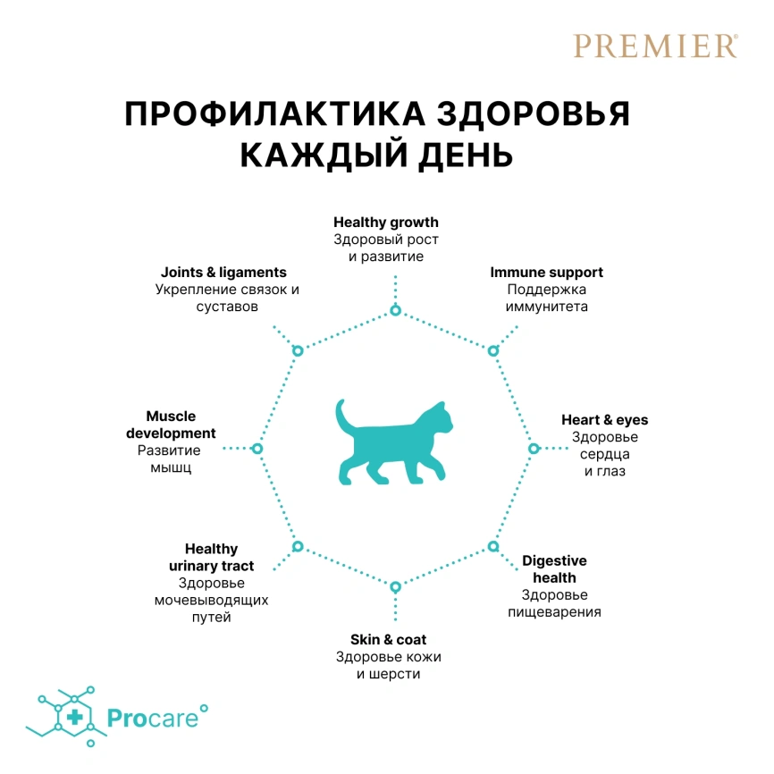 Сухой корм Premier Cat Turkey Kitten для котят, 2 кг фото 4