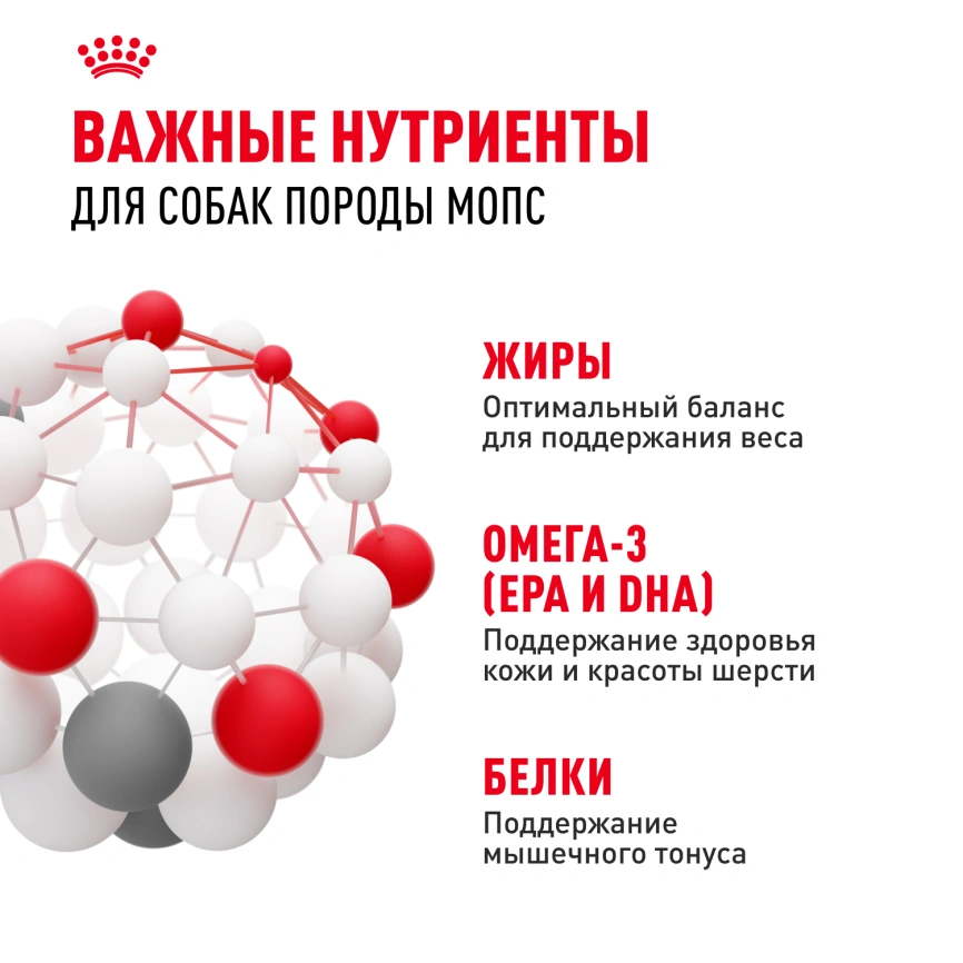 Сухой корм Royal Canin Pug Adult для взрослых собак, 7,5 кг фото 5