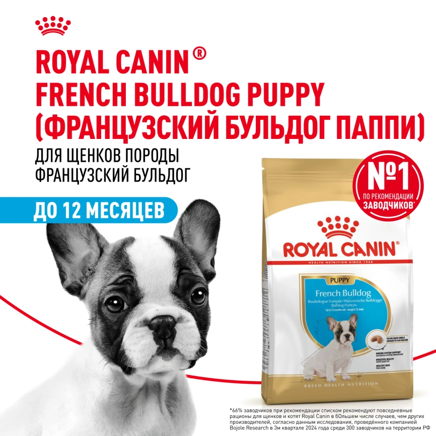 Сухой корм Royal Canin French Bulldog Puppy для щенков, 3 кг фото 13