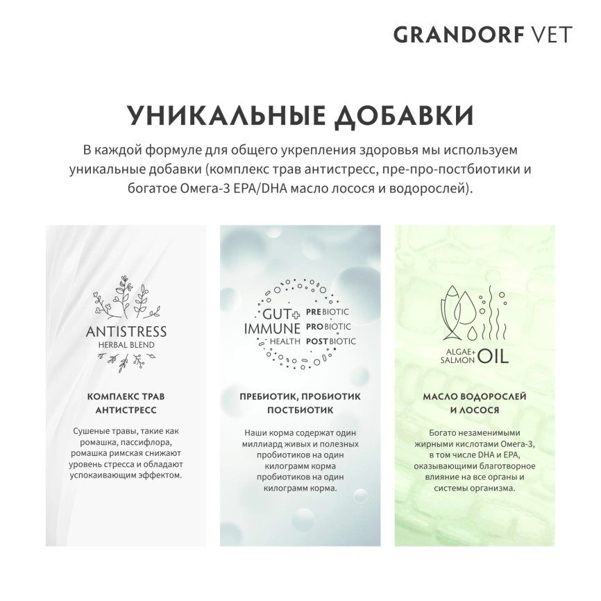 Сухой корм Grandorf Veterinary Dermatosis для собак при дерматозах, 3 кг фото 6