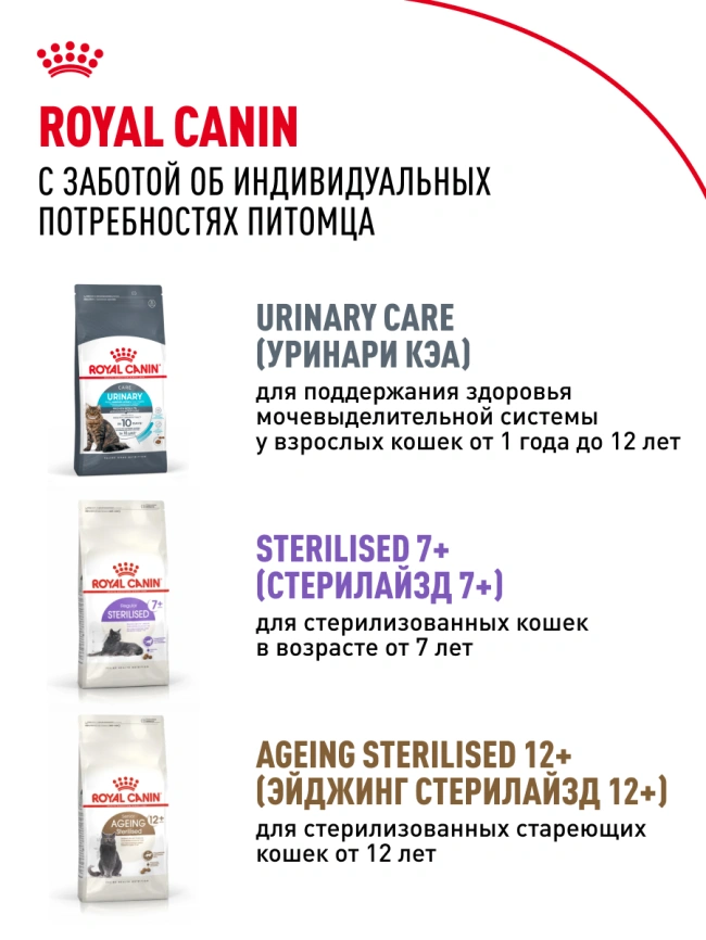 Сухой корм Royal Canin Sterilised для кастрированных котов и стерилизованных кошек, 4 кг фото 8