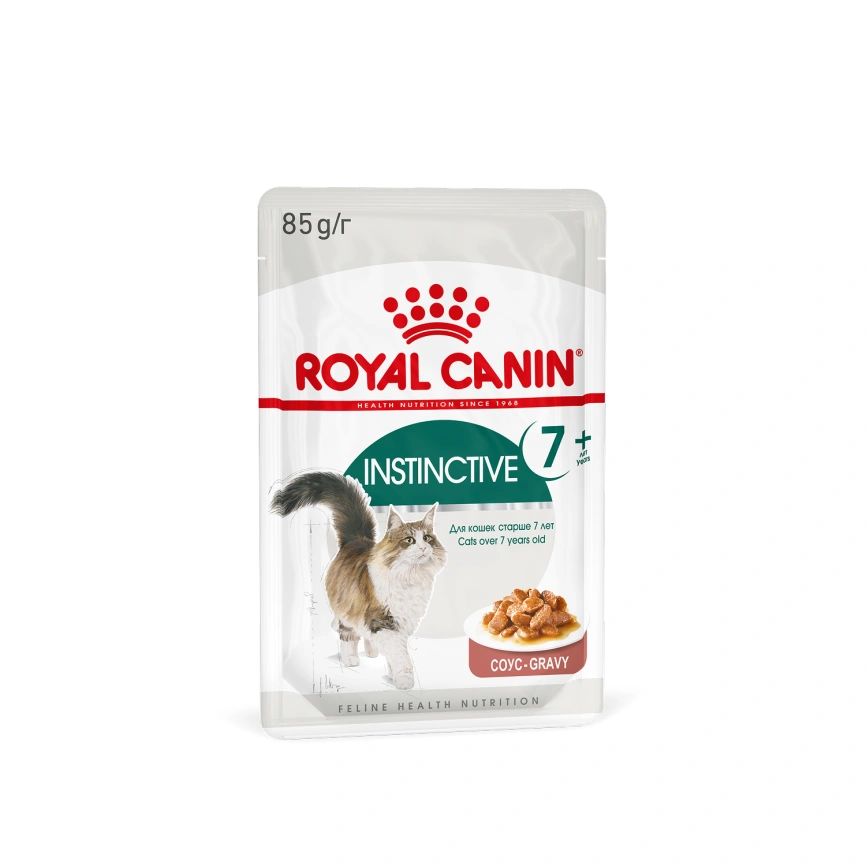 Влажный корм Royal Canin Instinctive 7+ в соусе для кошек старше 7 лет, пауч, 85 г фото 10
